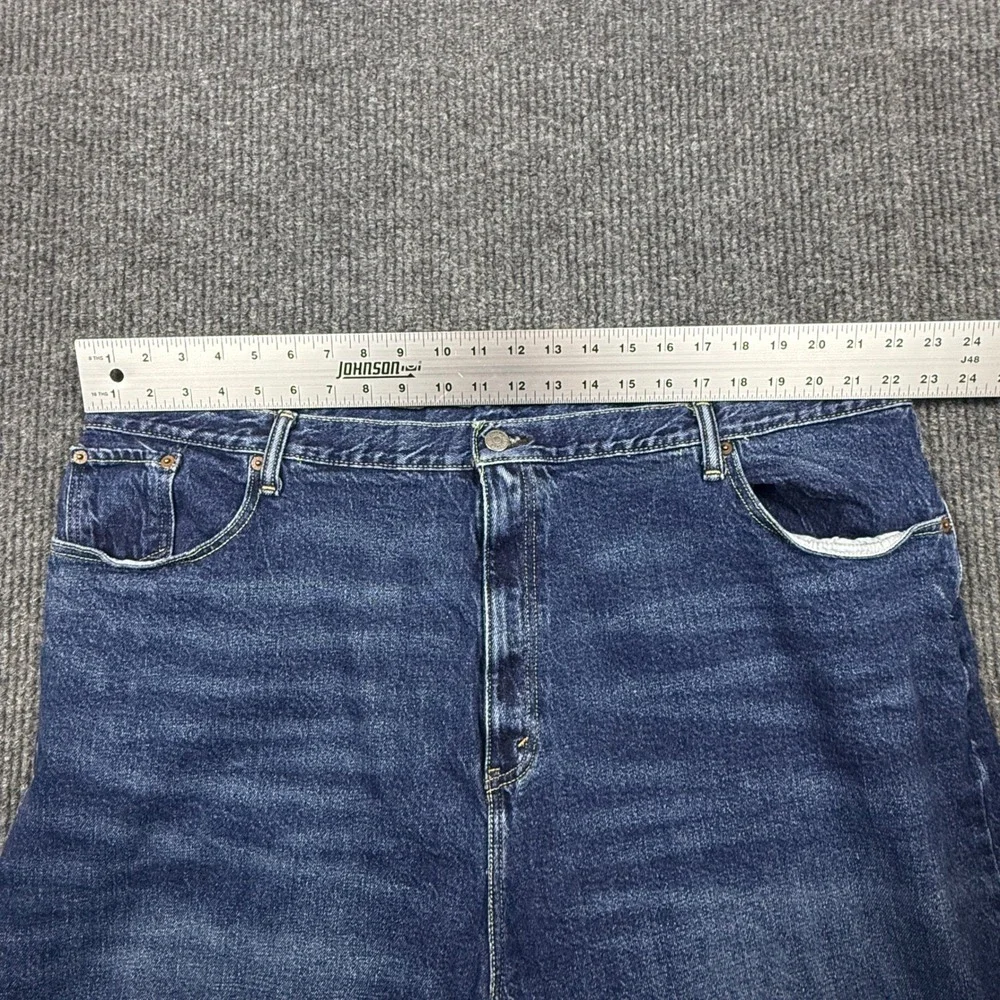 Levis 569 Loose Straight Denim Shorts Mens Size W46 Dark Wash Blue 31569-0017